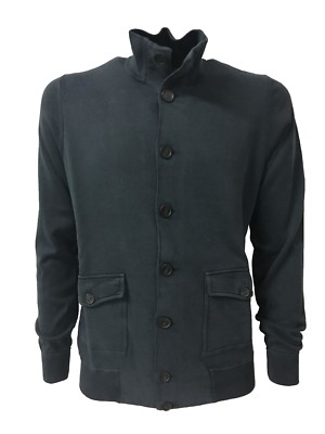 ALPHA STUDIO Herren Bomberjacke Blau Garzata Sweatshirt + Shirt Mod AU-5021ES 100% Baumwolle Slim