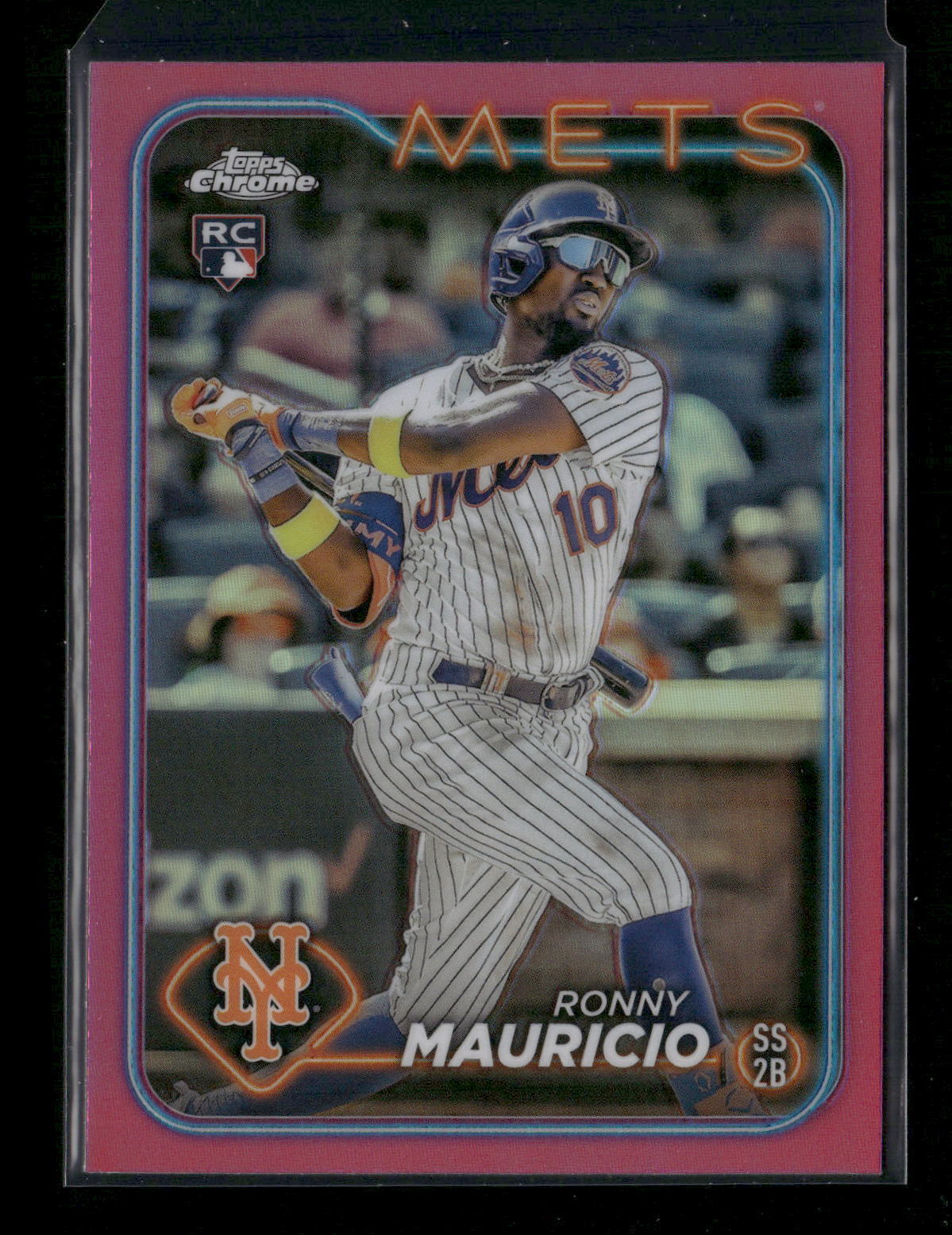 2024 Topps Chrome #28 Pink Refractor Ronny Mauricio