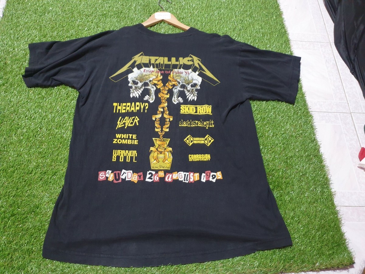 その他ブランド / LLICA/90S/DONINGTON/Tシャツ/L/コットン/BLK METALLICA 1995 T SHIRT MEN BLACK SKULL 90'S MUSIC ROCK BAND