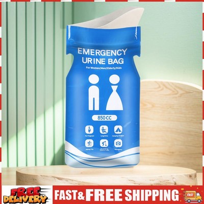 Emergency Pee/Wee Bags Disposable Urinal Bag Leakproof 850ml for Camping Hiking 