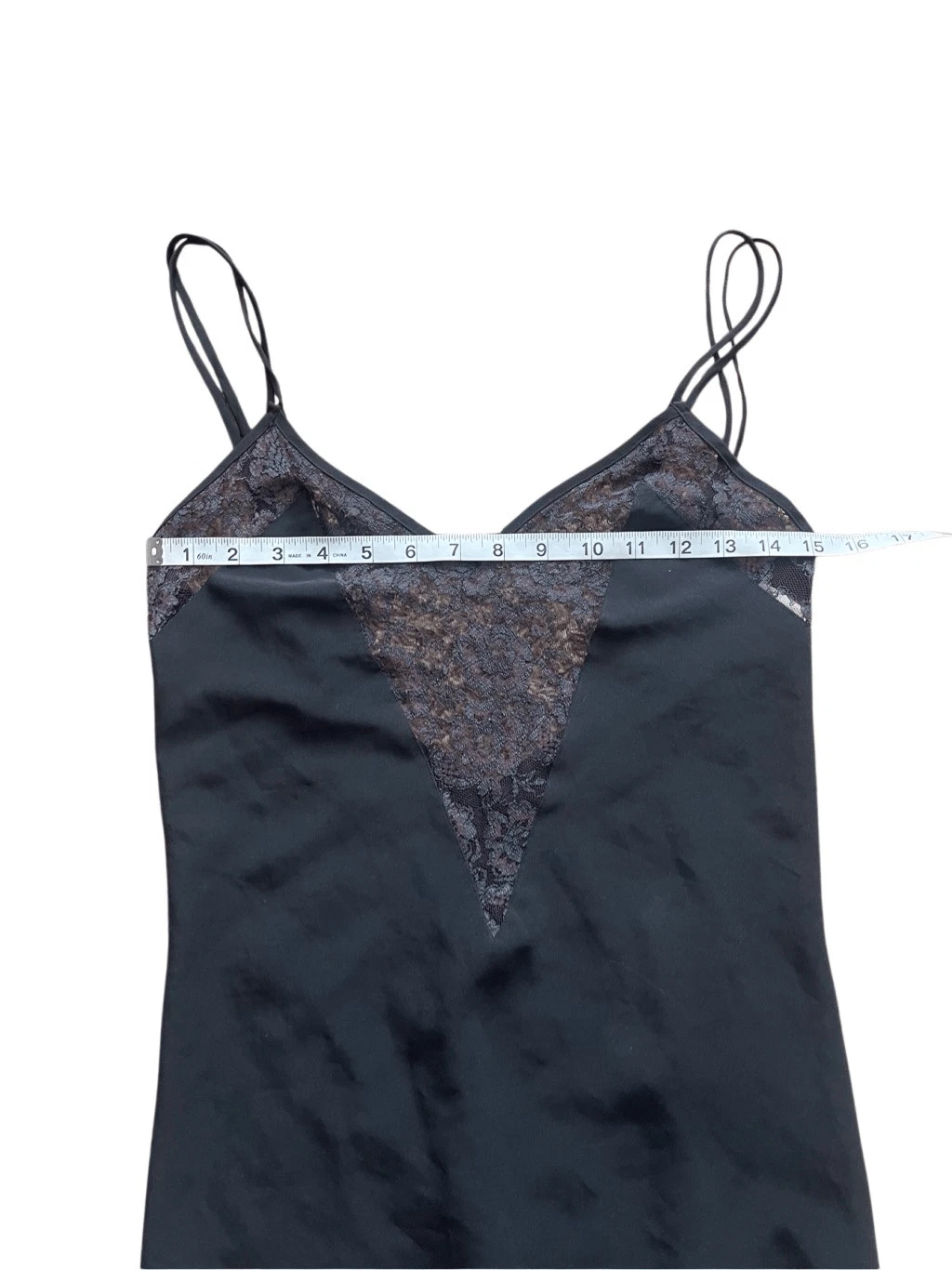 UNDERCOVER Abito slip Victoria's Secret nero in pizzo taglia S