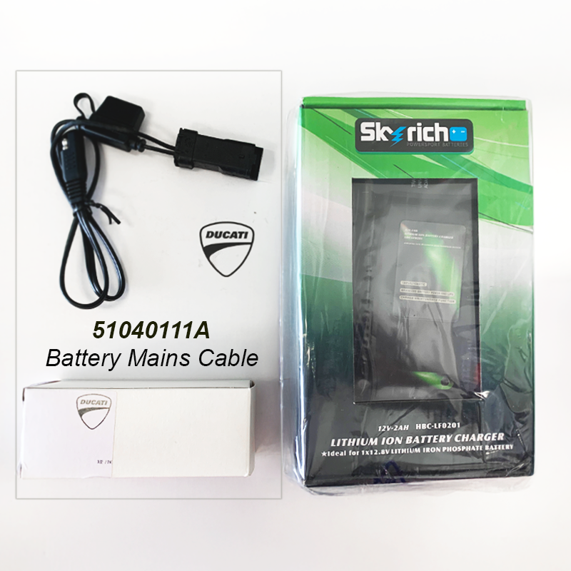 Ducati Lithium Ion Battery Charger Kit -669928571A SUPPLIED BY