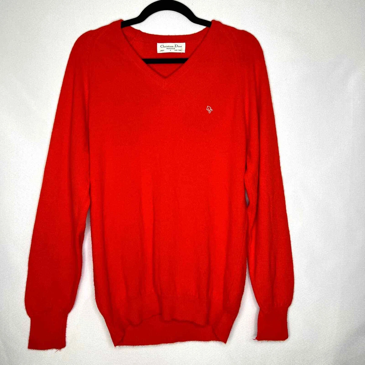 Red christian dior sweater Clearance