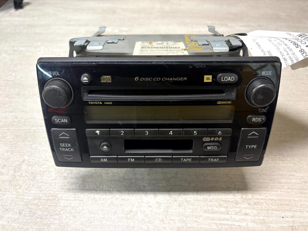 Genuine OEM Toyota 86120-AA060 Radio AM/FM 6 Disc CD w/ Bluetooth