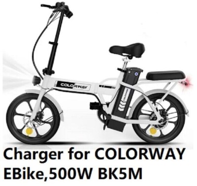  Charger for COLORWAY Electric Bike 500W BK5M BK6M 36V MTB eBike (not 3 pin) 
