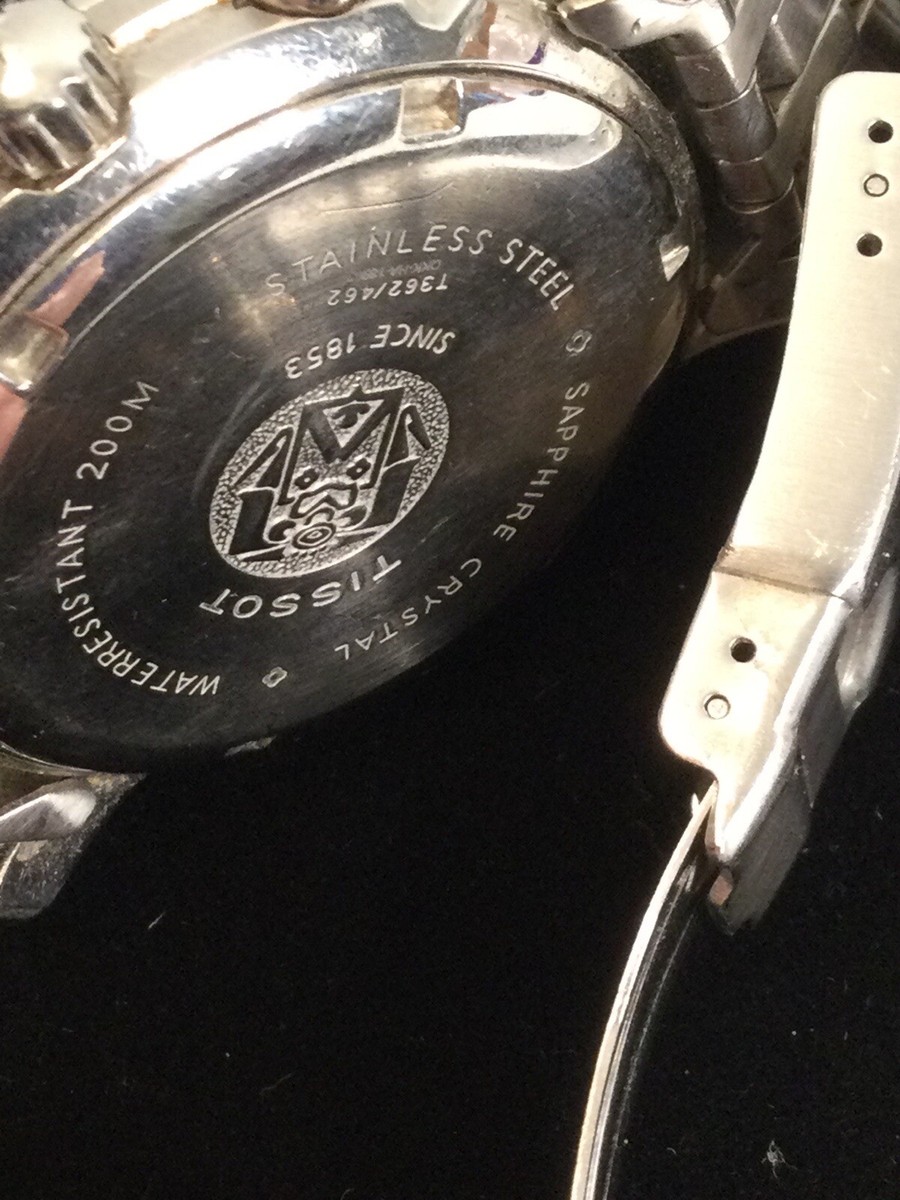 TISSOT 1853 Sapphire Crystal T362/462. Silver Tone. Stainless