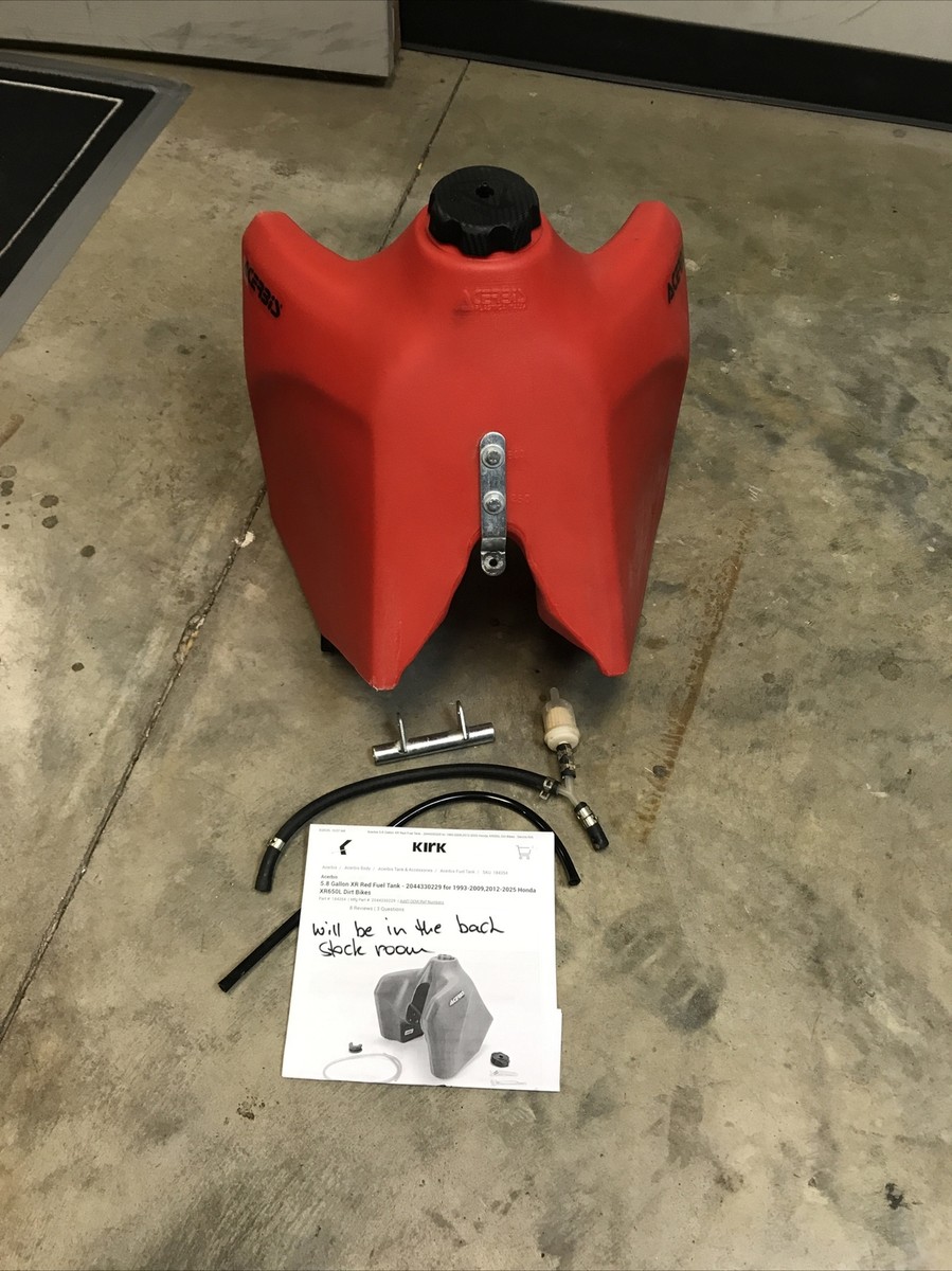 Acerbis Fuel Tank 5.8 Gallon Red for Honda XR650L USED | eBay
