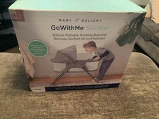 Baby Delight Go With Me Slumber Deluxe Portable Rocking Bassinet, Charcoal Tweed