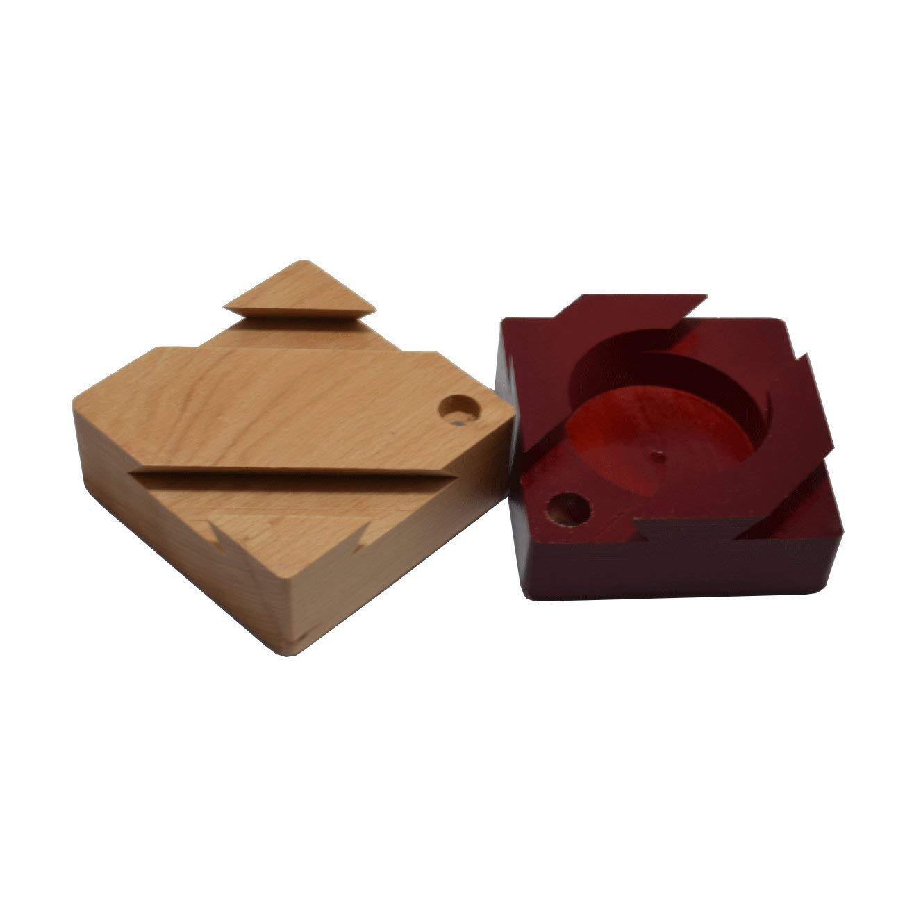 Secret Puzzle Box Brain Teaser Games Wooden Gift Hidden Diamond Jewelry Box  Toys