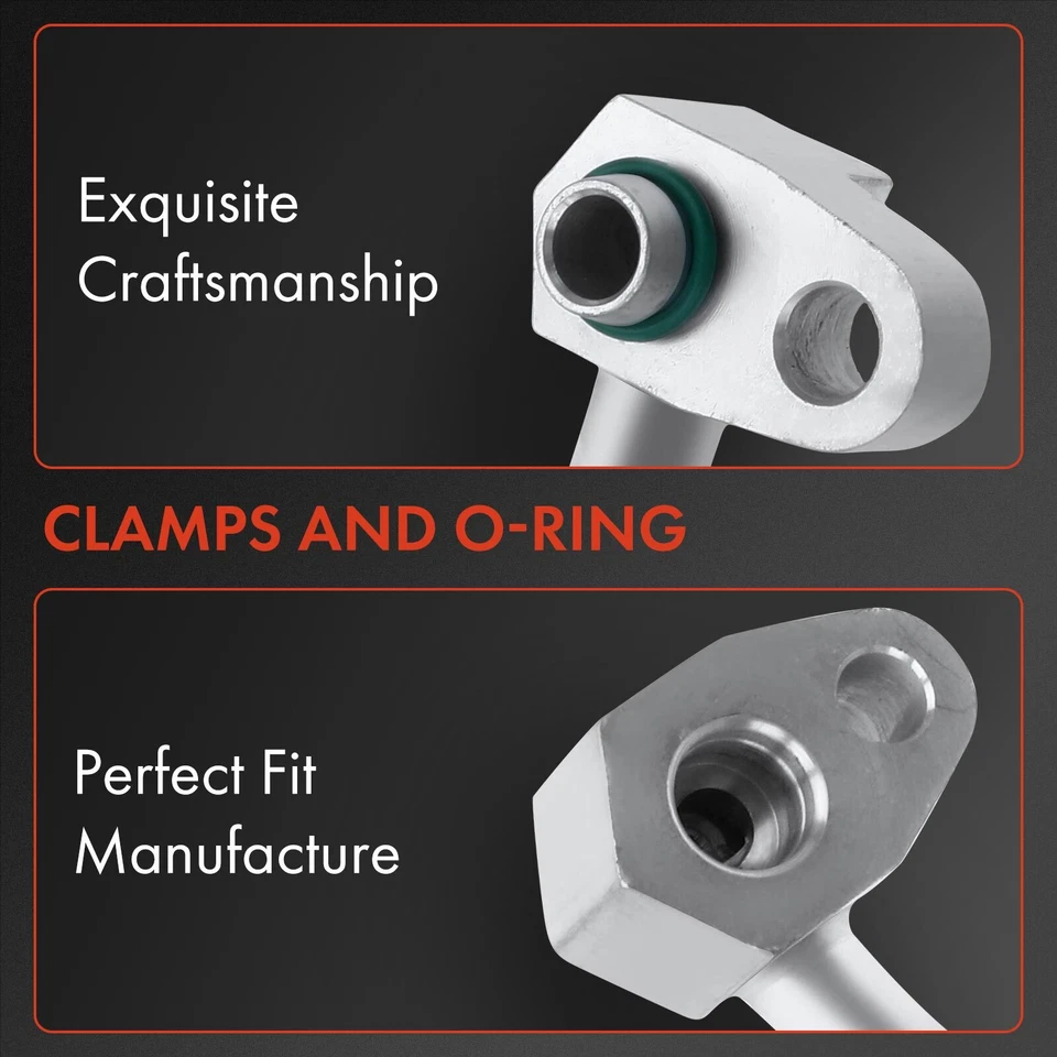 Manguera de descarga de refrigerante de aire acondicionado para Nissan 200SX Sentra 1995 1996-1997 L4 1,6 L Foto 2 de 4