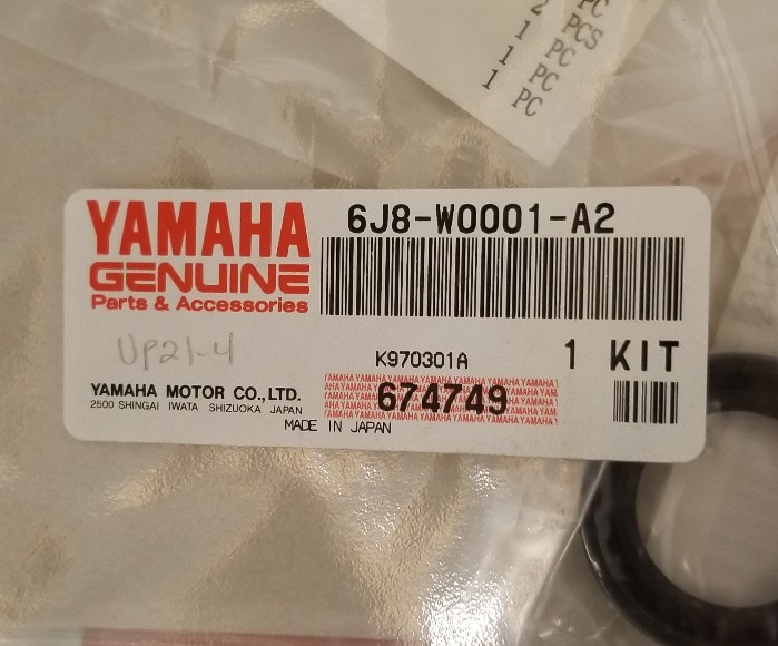 Yamaha Lower Unit Gasket Kit Part 6J8W0001A2 eBay