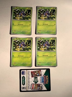 NYMBLE 009/094 Pokemon Mega Evolutions -PHANTASMAL FLAMES + Code Card NM/M
