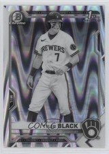2021 Bowman Draft Chrome & White RayWave Refractor Tyler Black #BDC-200 1m8