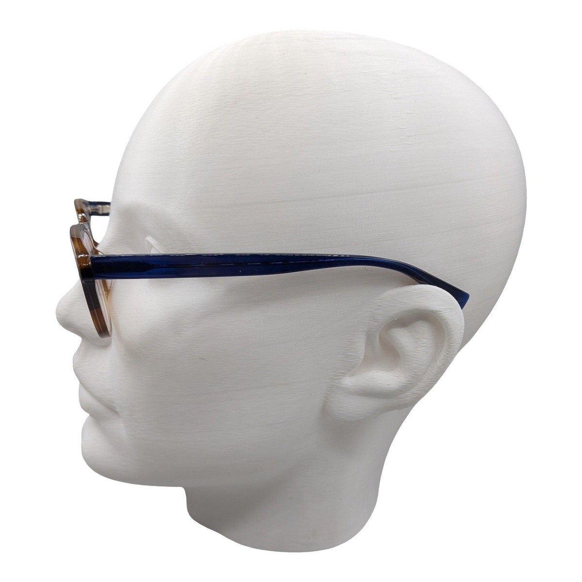 Warby Parker Percy Tortoise Shell Reader Glasses 1.50 Navy Leather Eyeglass Case Percey Eyeglasses in Crystal with Oak Barrel and Blue Bay  main image 3