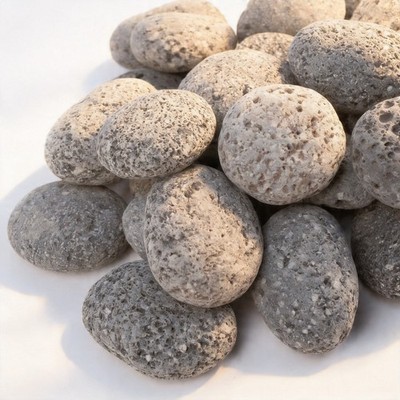 GASPRO 10lb Large Lava Rocks 2-3'' Natural Stones for Propane Gas Fire Pit #US