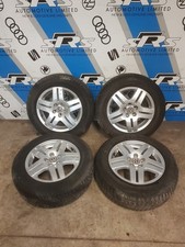 Set of 4 VW Golf MK4 Bora 6 x 15 5x100 Avus Alloy Wheels & Tyres - 1J0 601 025 Q