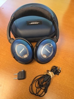 Bose QC15 Quiet Comfort 15 Noise Cancel Headphones - Blue Limited Edition-   