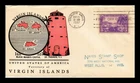 US COVER VIRGIN ISLANDS TERRITORY FIRST DAY ISSUE SCOTT 802 LINPRINT CACHET