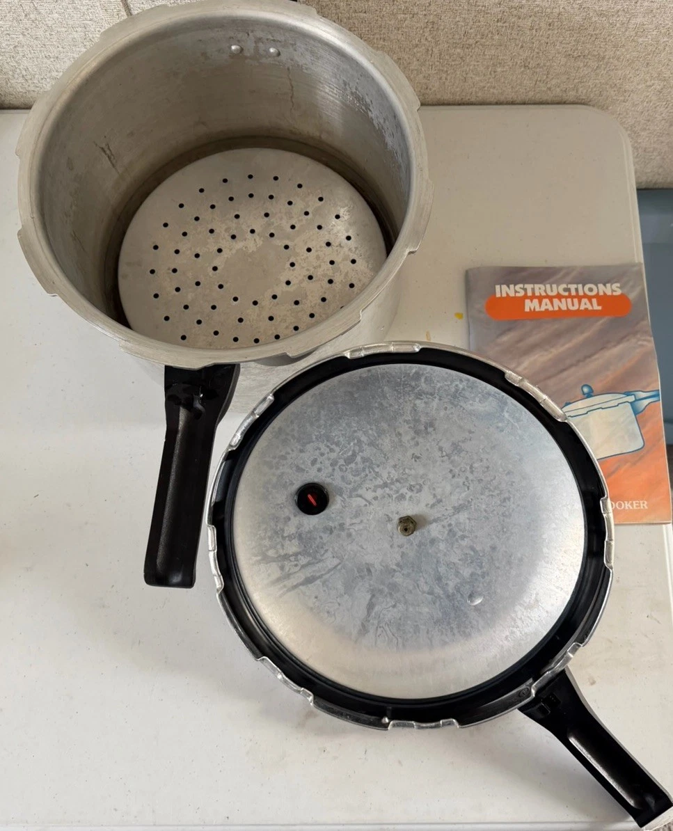 Vintage Pressure Cooker Maitres No Box Has Manual
