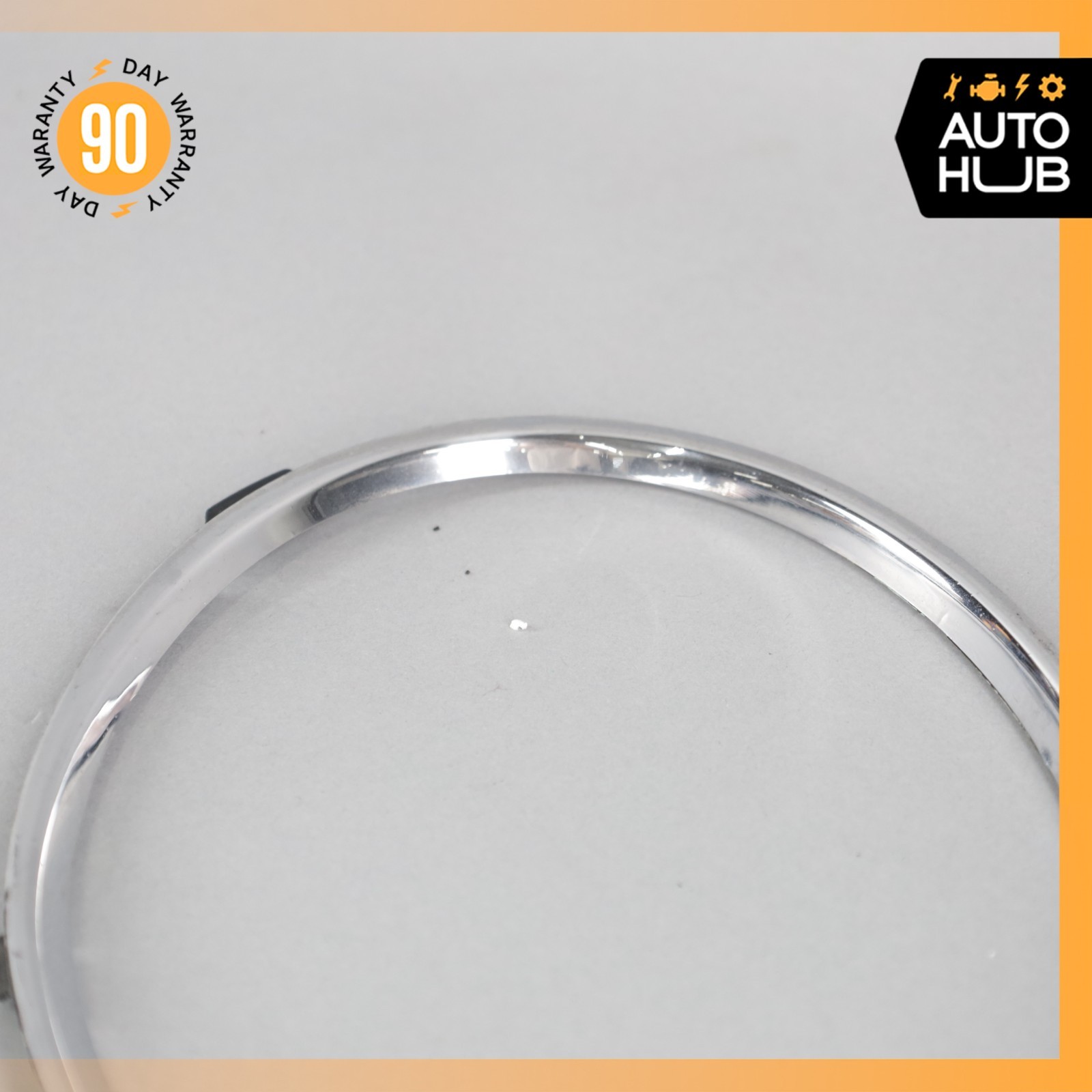 Bentley Continental Flying Spur Right Headlight Outer Chrome Ring Trim OEM
