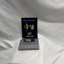 The Blues Brothers (Super Nintendo) SNES Cart and book