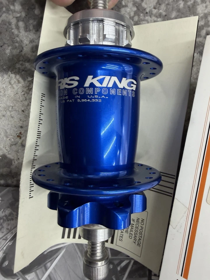 Chris King BMX Disco ISO Azul Marino 6 Pernos 3/8 36 Agujeros Buje Trasero 36H Nuevo de Lote Antiguo Foto 3 de 4