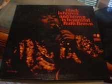 RUTH BROWN black is brown, vg++ stereo lp SKYE, 1970, original inner sleeve