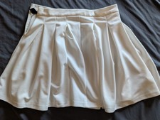 White Pleated Skirt