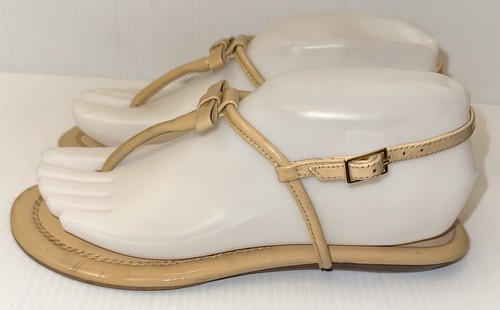 Beige KATE SPADE New York Patent Leather Slingback Thong Sandals ~ US 7.5 - Picture 3 of 9