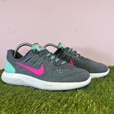 Nike Trainers Size 6 Women's Green Lunarglide 8 Comfort Walking Running Shoes