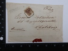 Austria sc 4 PRIG 1850 6kr Trieste Cancel Cover Chotebor Bohemia 1855