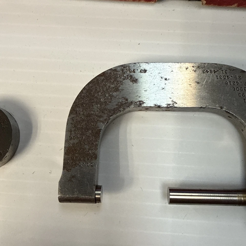 Starrett Micrometer Caliper No. 2A in original box W 1 & 2 Inch Gages - Image 3 of 4