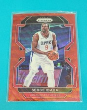 2021-22 Panini Prizm Red Wave #18 Serge Ibaka Clippers BASKETBALL Card 6D
