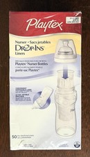 Playtex Nurser Drop-ins Liners 8-10 oz 50 ct Pre-sterilized Disposable SEALED
