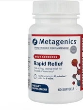 Metagenics Rapid Relief - Herbal Supplement for Occasional Discomfort in The ...