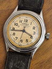 Vinttage Rare 1940s Roamer Military Style Brevete 17j Mechanical Watch 32 mm