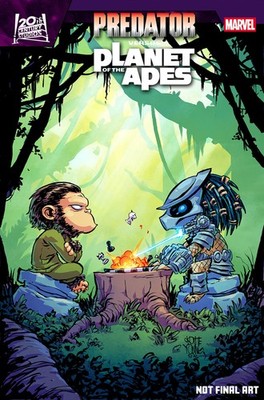 Predator Vs. The Planet Of The Apes #1 Skottie Young VAR Pre Order 7/29/26