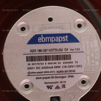 1PC New KUKA RER 190-39/14/2TDLOU C4 Robot Fan Fast Ship