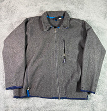Patagonia Fleece Jacket Size XL Gray Full Zip Synchilla Vintage Made In USA