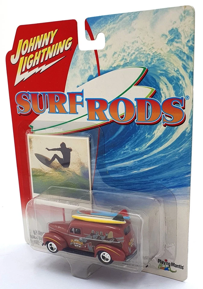 Johnny Lightning 1/64 Scale 294-07 Surf Rods 1940 Ford Sedan Delivery - Red - Image 3 of 4