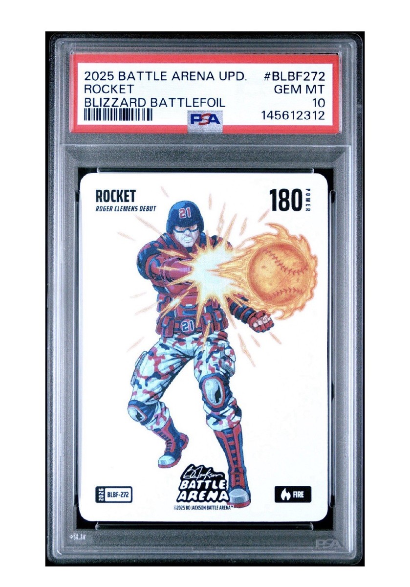 ROCKET 2025 Battle Arena UPD Blizzard Battlefoil 🔥 PSA 10💎 POP 1 Roger Clemens