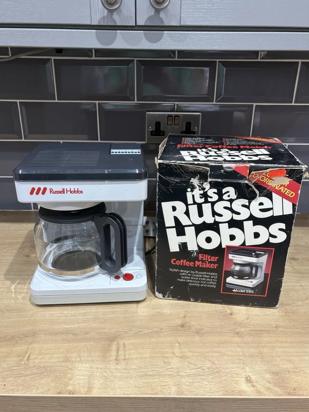 Vintage 1980’s Russell Hobbs Filter Coffee Maker 3315 - BOXED & WORKING VGC