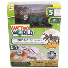 WowWorld: Dino Dig - Triceratops - Skeleton Excavation Kit, Ages 6+
