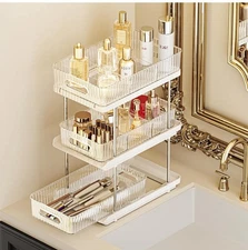 3-Tier Bathroom Counter Organizer:Vertical Storage Design for bathrooms, kitchen