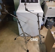 2 VINTAGE 80S TAMA LEVER TOUCH STILT TILTING DBLE BRACD BOOM CYMBAL STANDS JAPAN