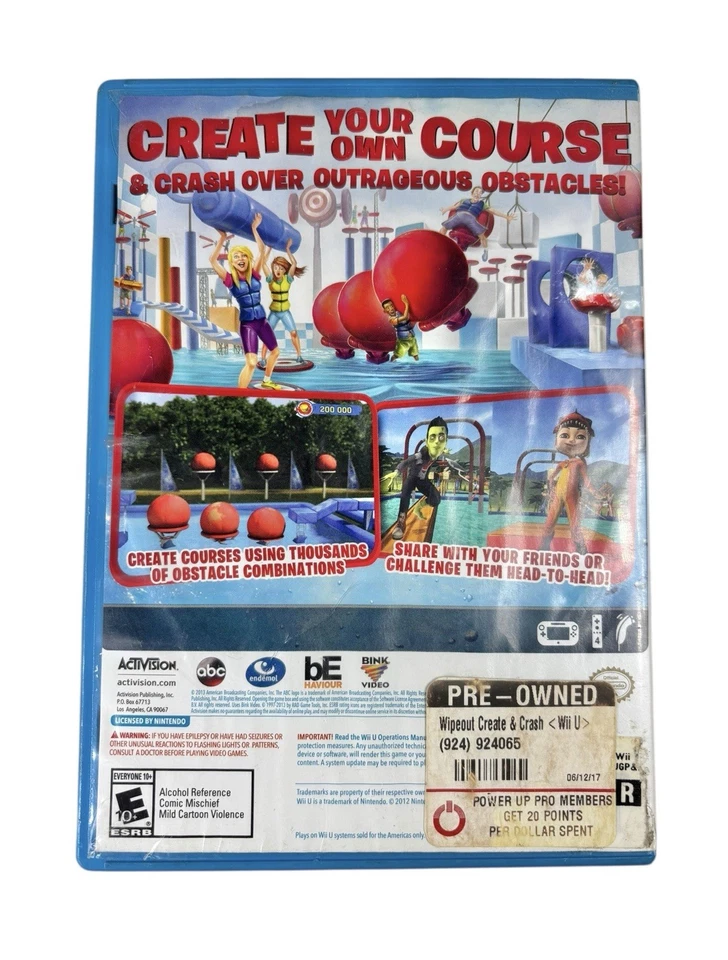 Wipeout: Create & Crash (Nintendo Wii U, 2013) Complete – Tested & Working  - Image 2 of 4