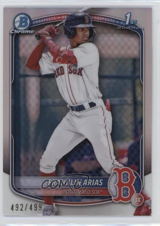 2025 Bowman Chrome Prospects Refractor 492/499 Franklin Arias #BCP-67 e6i