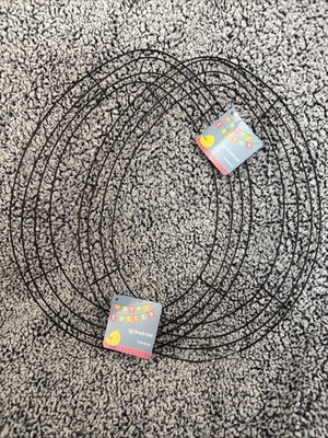 2-X Happy Easter Egg Shaped Metal Wire Wreath 11.8 In ( 30 cm )