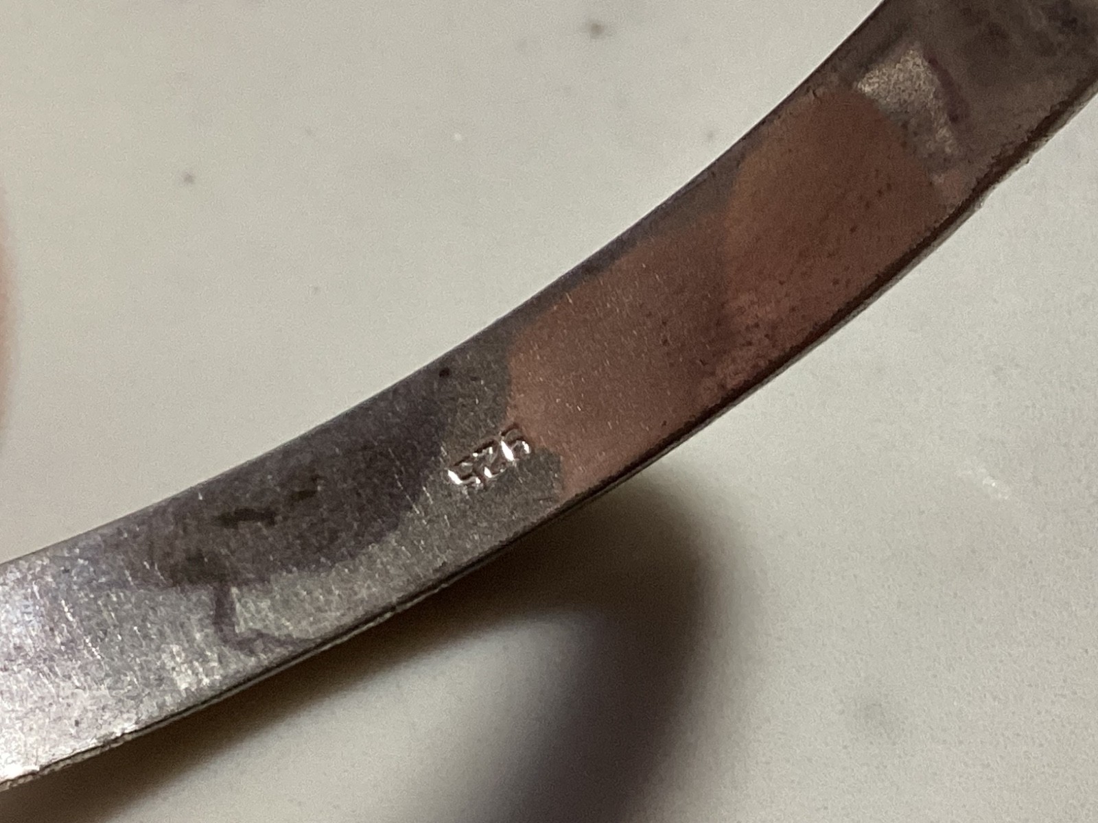 AUTHENTIC SIGNED STERLING SILVER ETCHED UNIQUE BA… - image 8