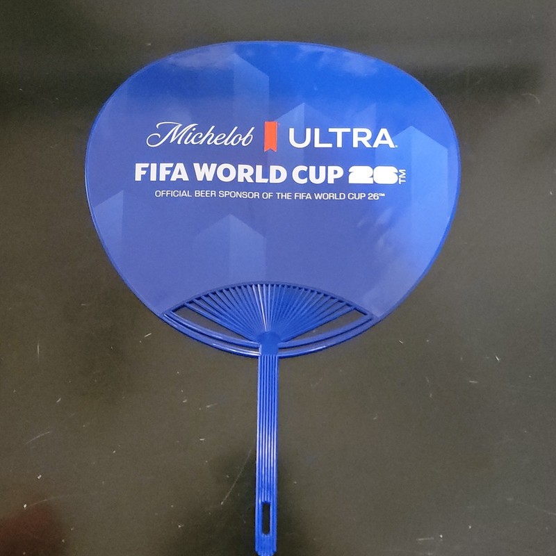 Michelob Ultra FIFA World Cup 26 Official Beer Sponsor Blue Hand Fan Sign